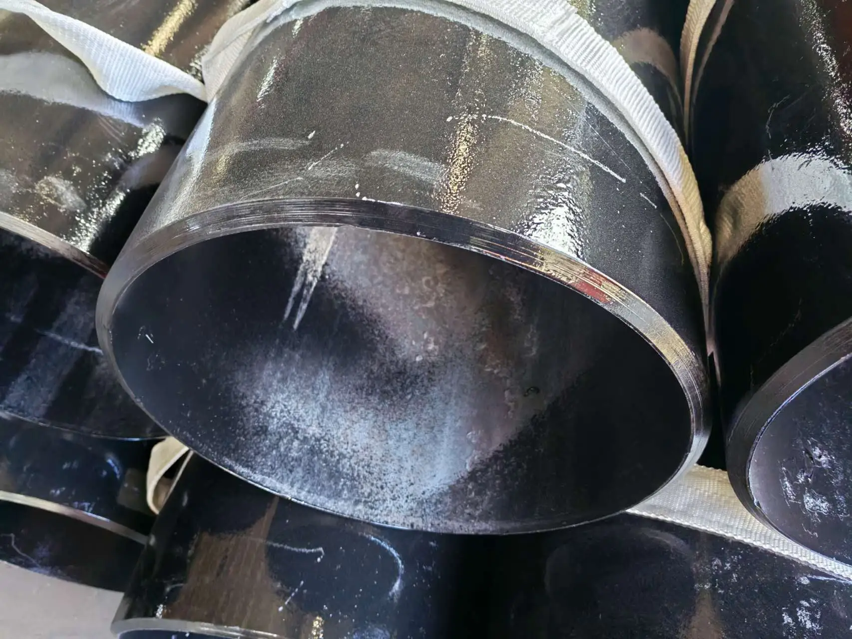 Q235b Mild Carbon Steel Welded Pipe Low Noise Ventilation Exhaust Duct Tube For Factory Dust Removal Smoke Ventilation Air Duct System