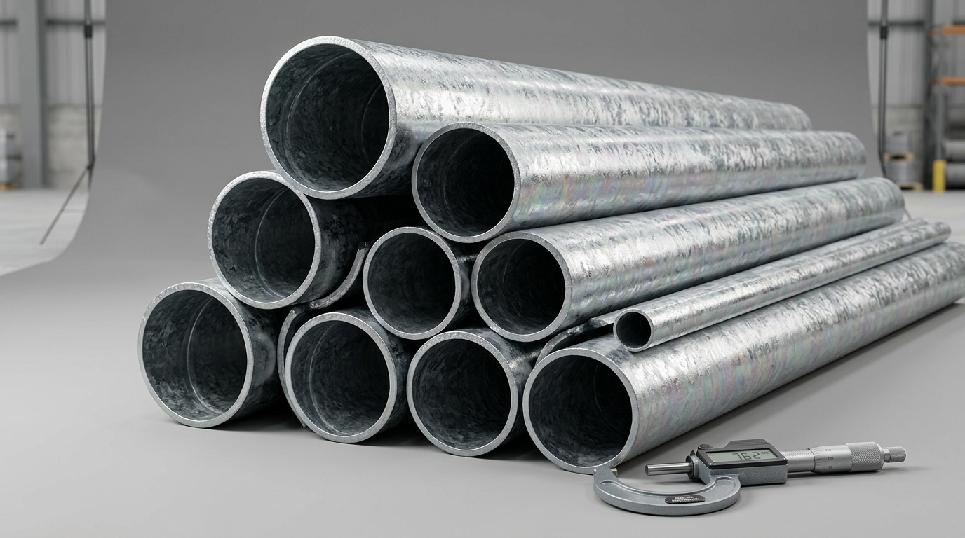 Galvanized steel round pipe