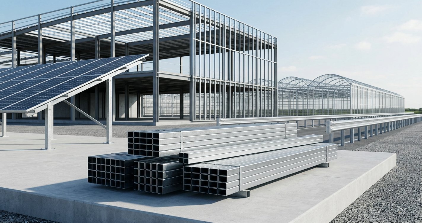 galvanized square rectangular tube